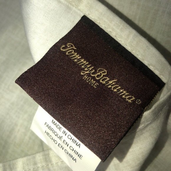 Tommy Bahama Home King Size Pillow Sham‎ Case Green Cream Floral Leaf Print (1) - Picture 2 of 13